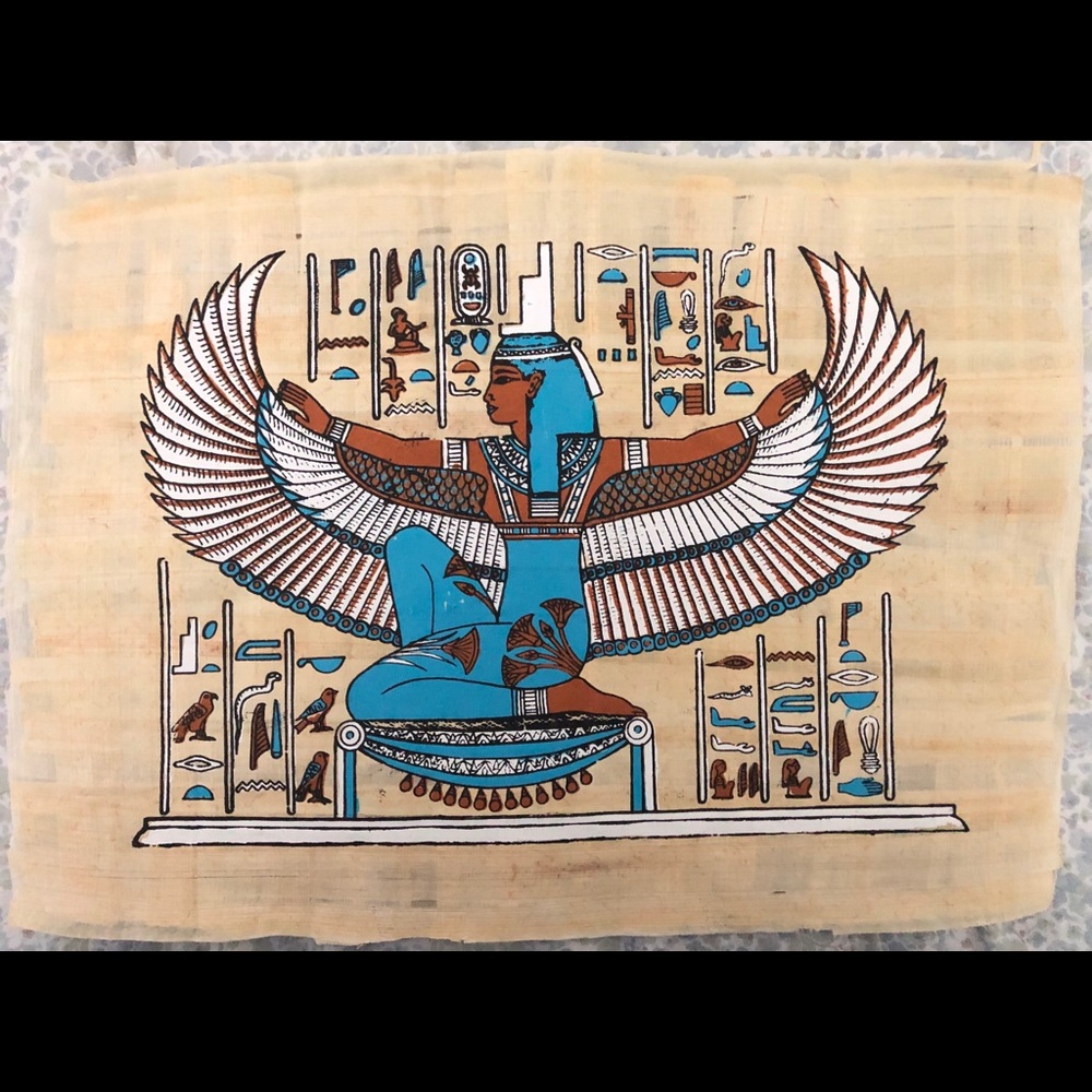 Authentic Egyptian papyrus art work - Picture 1 of 1